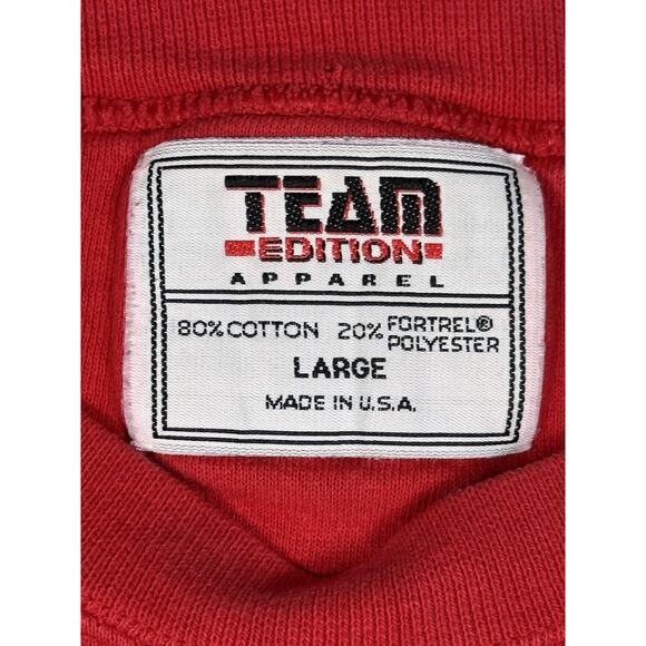 Vintage Wisconsin Badgers UW Team Edition Apparel Sweatshirt Sz L Made in USA - Picture 8 of 10